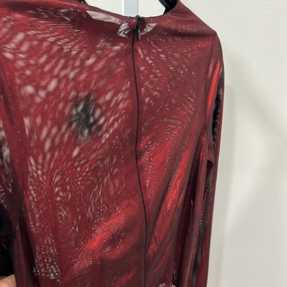 LaQuan Smith Hip Cut Out Jumpsuit in Red - Picture 11 of 11